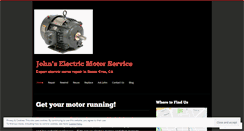 Desktop Screenshot of johnselectricmotorservice.com