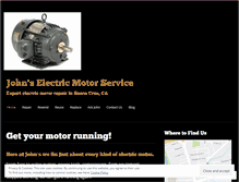 Tablet Screenshot of johnselectricmotorservice.com